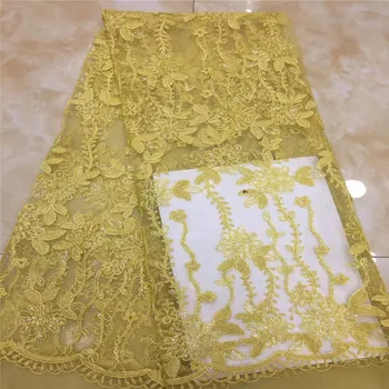 

Madison 2019 Latest French Nigerian Laces Fabrics High Quality Tulle African Laces Fabric Wedding African French Lace For Dress