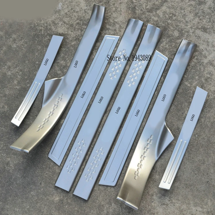 

Freeshipping stainless steel scuff plate door sill covers for Outback 2010-2012 2013 2014 car styling auto accessories 8pcs