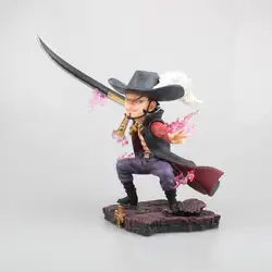 16 см японская аниме фигурка одна деталь Dracule Mihawk Q версия фигурка Коллекционная модель игрушки для мальчиков