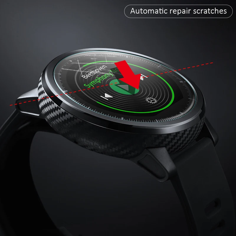 Защитная пленка CHYI для Xiaomi Huami Amazfit stratos изогнутая Гидрогелевая Взрывозащищенная