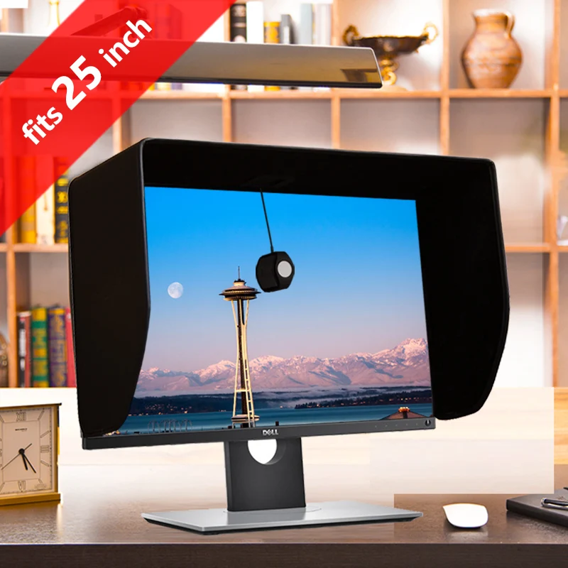 Monitor de Vídeo Pára-sol para Dell Ilooker Polegada 24 Grosso Quadro Lcd Led Capa hp Viewsonic Philips Samsung lg 25 p &
