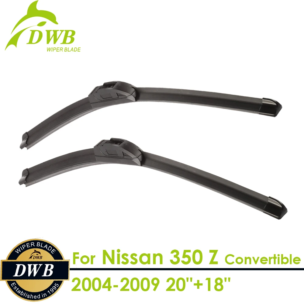 Wiper Blades for Nissan 350 Z Convertible 2004 2009 20"+18", 2pcs free