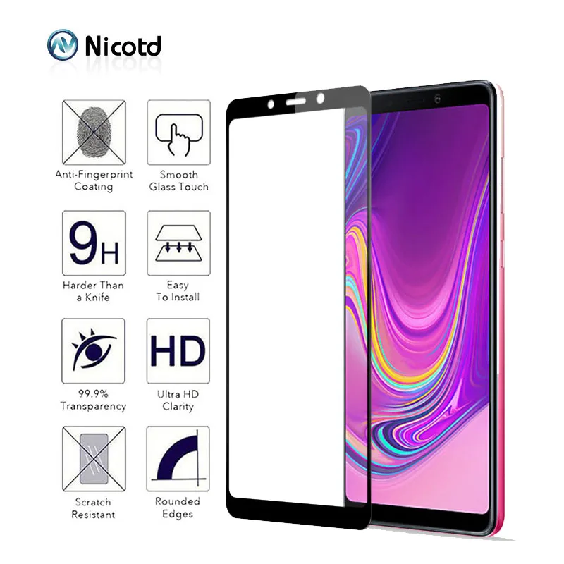 9H закаленное стекло для samsung A9 A7 A8 2018 Защитная пленка экрана Galaxy Note 3 A5 A3 2017