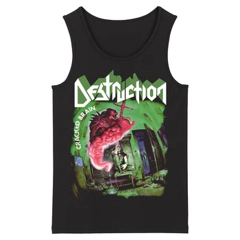 

Bloodhoof Destruction Death Black Metal Heavy Metal Deathcore men's top black Tank Tops Asian Size