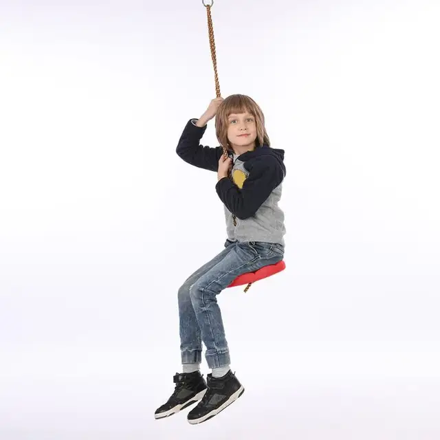 Baby Safety Plastic Disc Swing Seat Kids Indoor Outdoor Fitness Swingset Infant Early Training Sports Play Supplies Children Toy 4