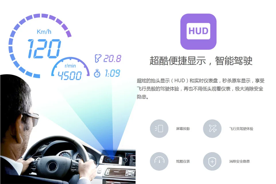 Новые для iOS и Android показателя viecar 4.0 OBD2 Bluetooth сканер инструмент для мульти-бренды показателя viecar 4.0 с автомобиля HUD функция отображения