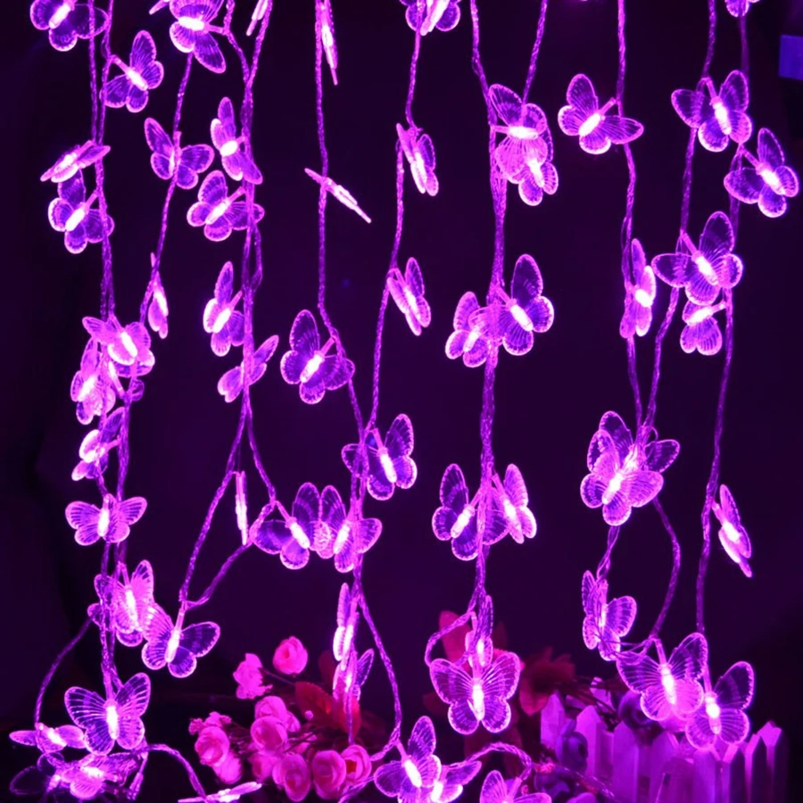 10M 38LED LEDs butterfly led string Garland lights Christmas Lights Holiday Wedding Party Decoration Curtain lights 110V/220V 10M 38LED LEDs butterfly led string Garland lights Christmas Lights Holiday Wedding Party Decoration Curtain lights 110V/220V