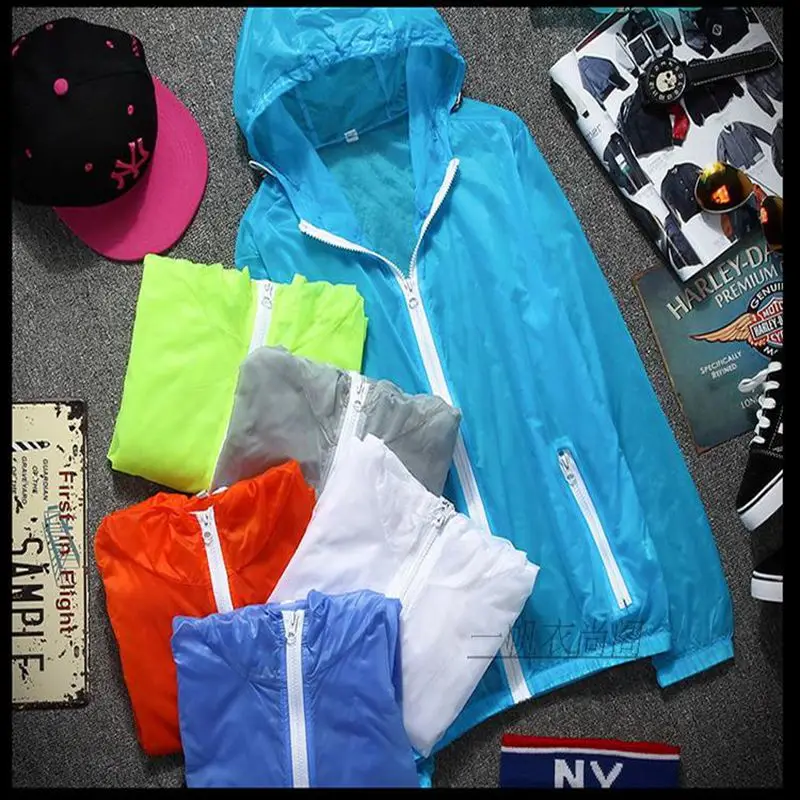 

new man jackets sun-protective Skin clothing Sun protection clothing UV ultra-thin breathable waterproof coat
