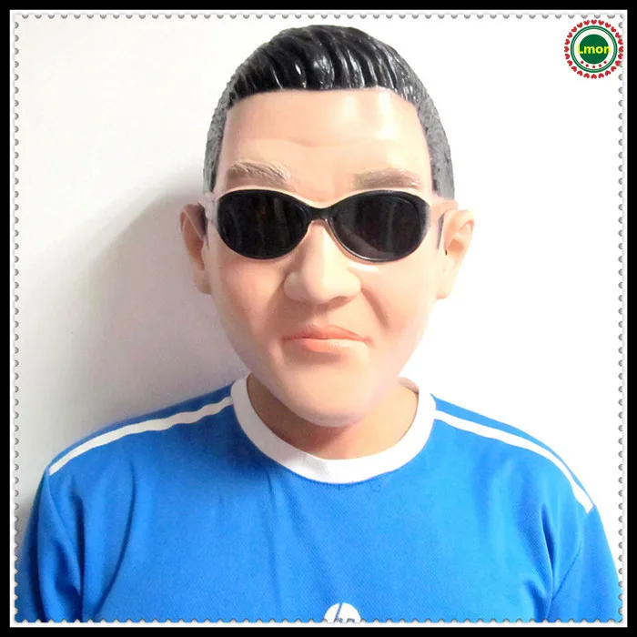 Лидер продаж вечерние игрушки для Хэллоуина гангнам Стиль Psy латексная маска