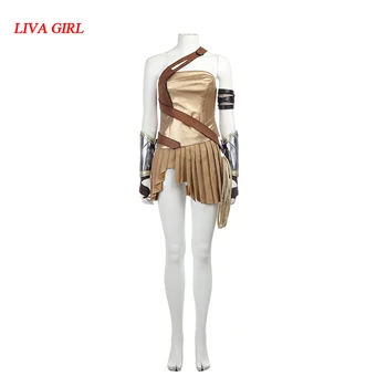 

Superman:Dawn of Justice Wonder Woman Cosplay Costume with Boots Full Set For Adult with 1.5-2m Rope/Whip (Foot length)