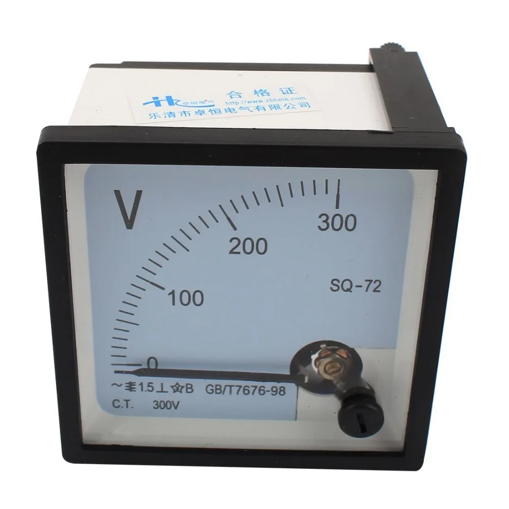 SQ-72 Класс 1 5 AC 0-300V 450V 500V 250V Аналоговый квадратный вольтметр Панель Вольтметр 72*72 мм
