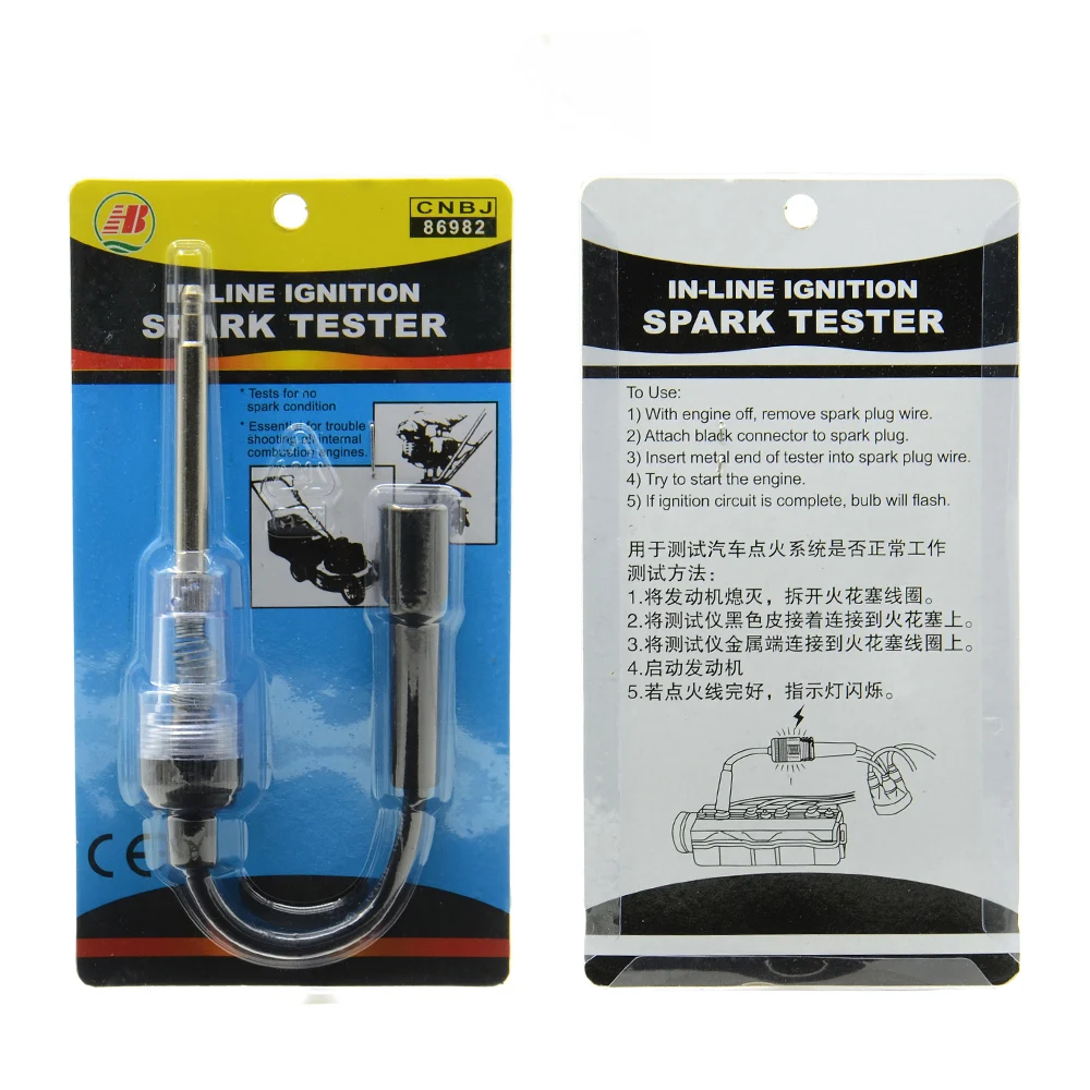 OBD2 Diagnostic tool Dual Hole Car Spark Plug Tester Ignition Plug Analyzer Diagnostic Tool Automotive Spark Plug Detector