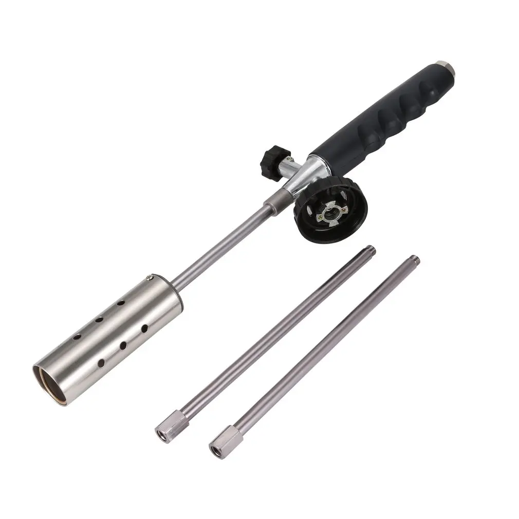 

Lengthened Handle Extension Power Torch Gas Torch Flame Gun Manual Ignition Electronic Butane Gas Gun Adapter Camping Tools