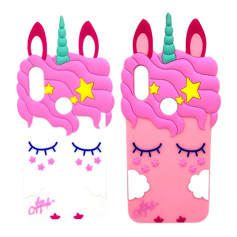 

3D Cartoon Unicorn Soft Silicone Case Redmi Note 7 6A 6 Pro S2 5A 5 4 4X Cute Ears Horse Cover For Xiaomi mi A2 Lite 5X 6X Case