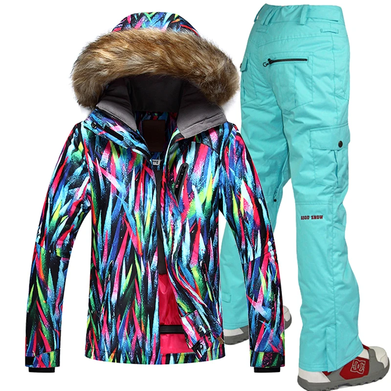 Free shipping Windproof Ski Jackets Breathable Women Skiing Suit Outdoor Sport Waterproof 10K