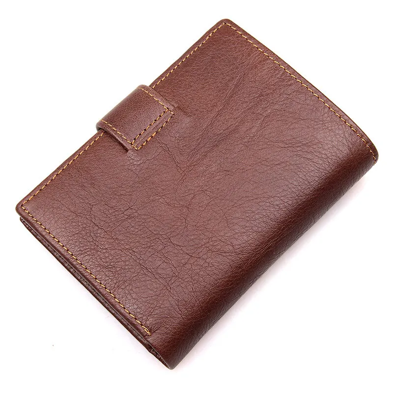 Agbiadd Пояса из натуральной кожи Для мужчин бумажник три раза RFID кошелек Бизнес Визитница с монет сумка мужской кошелек 314