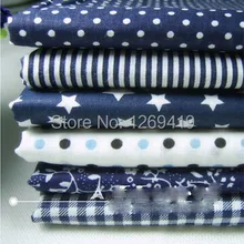 6 шт., 50*50 см, синяя серия, хлопковая ткань, четверть, набор Тильда для рукоделия, лоскутное шитье, кукла, шитье, детский текстиль, постельные принадлежности, Tecido