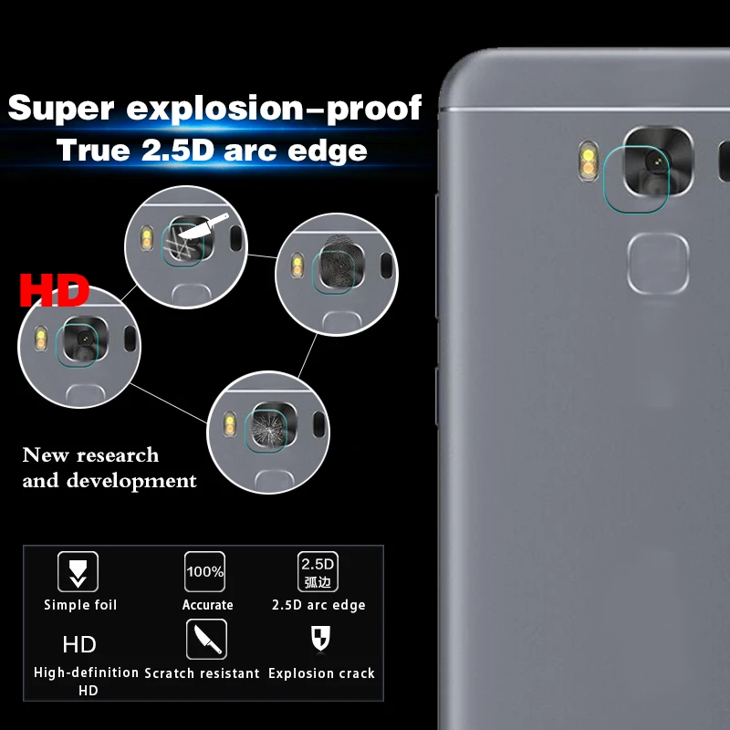 Защитная пленка для задней камеры из закаленного стекла Asus Zenfone 3 Max защитная ZC520TL