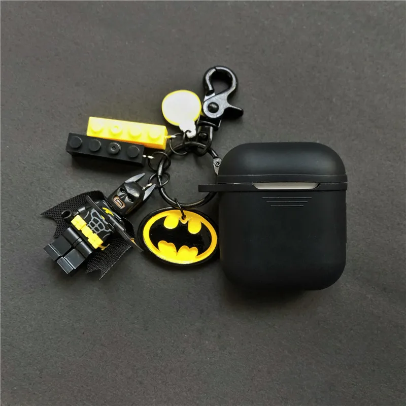 Newest Batman Figure Decorative Silicone Case for Apple Airpods Air Pods Accessories Protective Cover Bluetooth Earphone Case