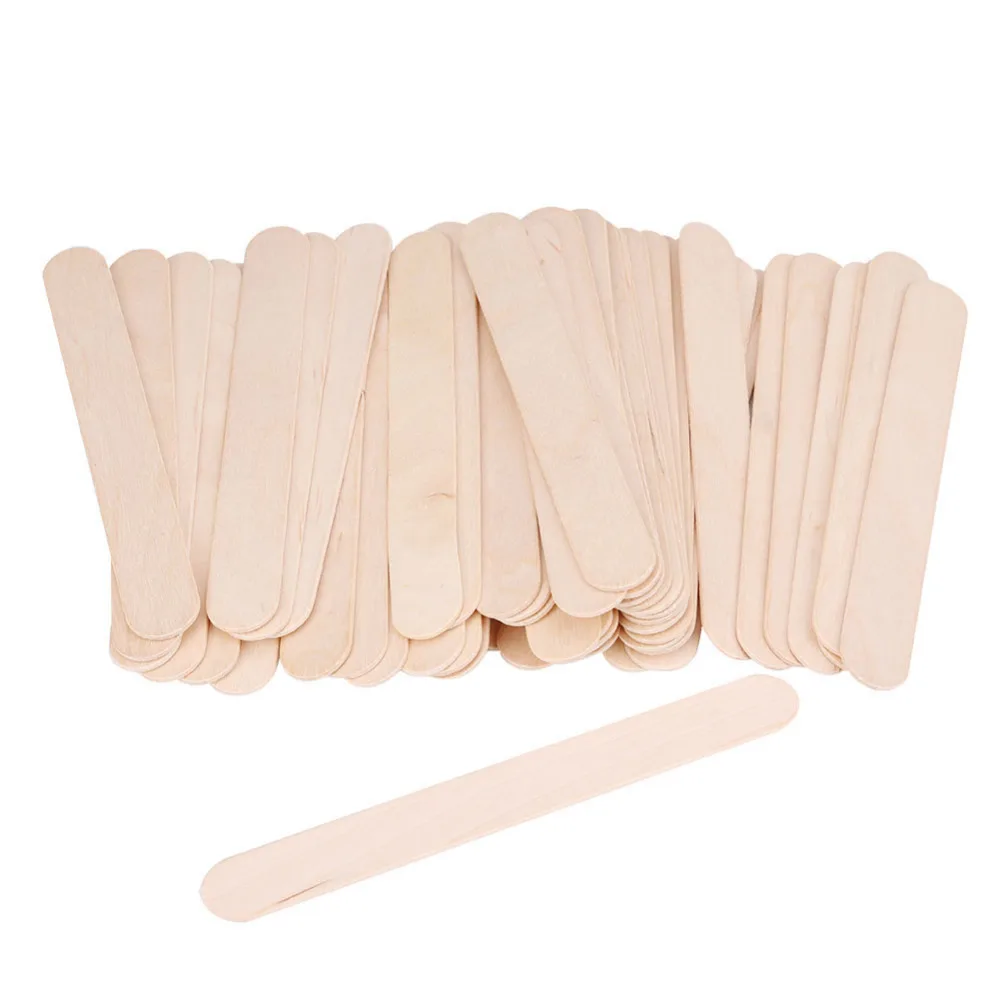 

Wooden Wax Spatula Tongue Depressor Disposable Wax Spatulas stick Wax Bean Mixing Strips Mask Hair Remove Cream Applicator
