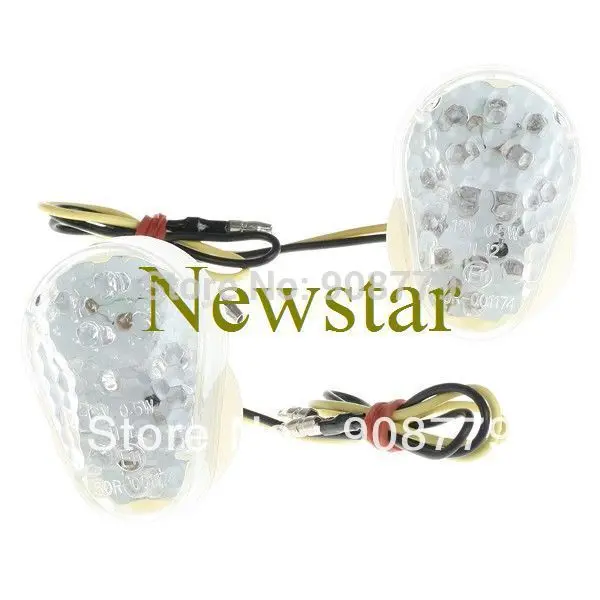 New Motorcycle LED Turn Signal Light for Kawasaki ZX6R/ZX9R/ZR12R Clear