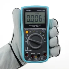 ANG850B + 17B + Transistor Tester AC/DC Tensão Corrente Capacitância Ohm Auto Faixa de multímetro Digital com Medição de Temperatura