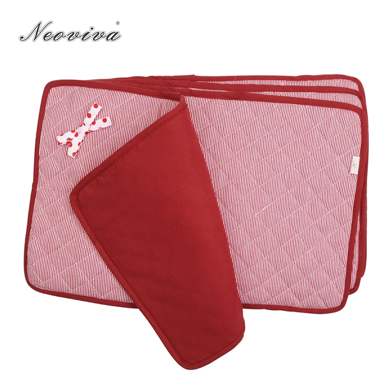 Neoviva Lovely Cotton Fabric Quilting Place Mats for Dining Table with