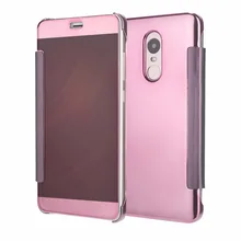 For Xiaomi Redmi Note 4 Case For Redmi Mote 4X Case Luxury Smart Clear View Flip Case For Xiaomi Redmi Pro Phone Cover