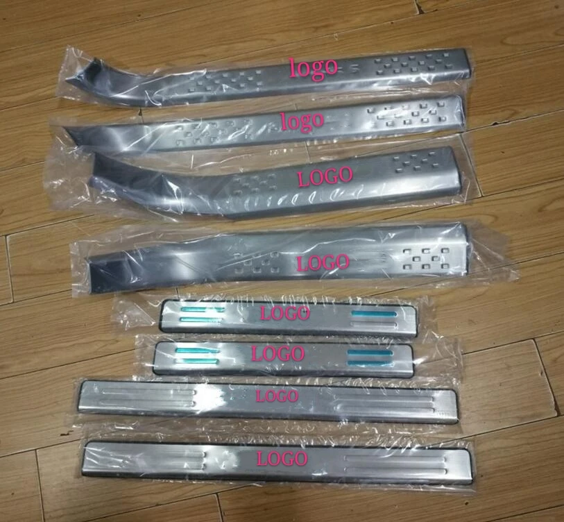 

\For Volkswagen Sharan 2012 2013 2014 2015 Stainless steel Door Sill Scuff Plate Guards Cover Trim