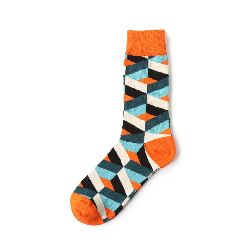 Мужские хлопковые носки в полоску Happy Sox повседневные дизайнерские британском