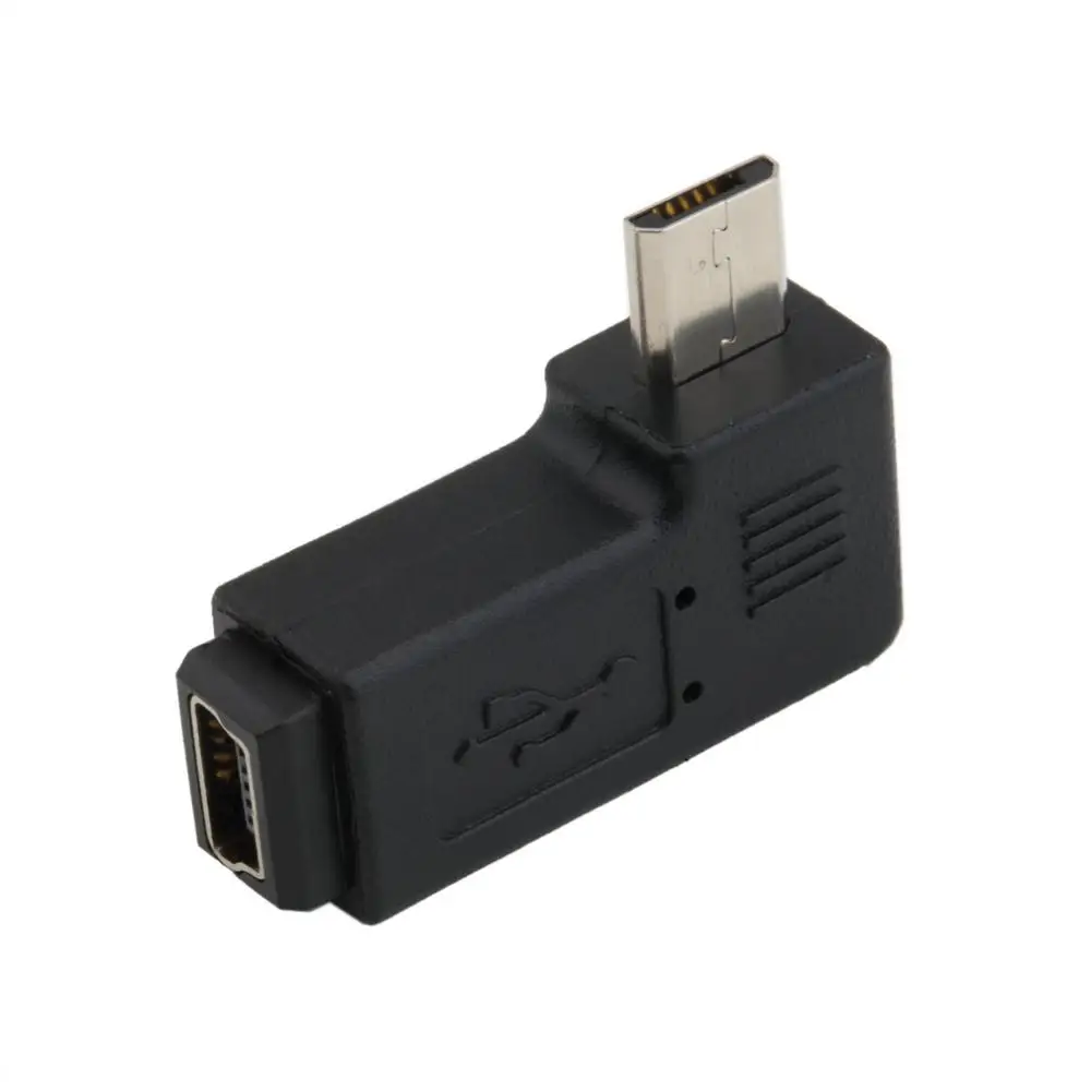 USB мини 5Pin женский микро мужской 90 градусов угловой переходник преобразователь usb