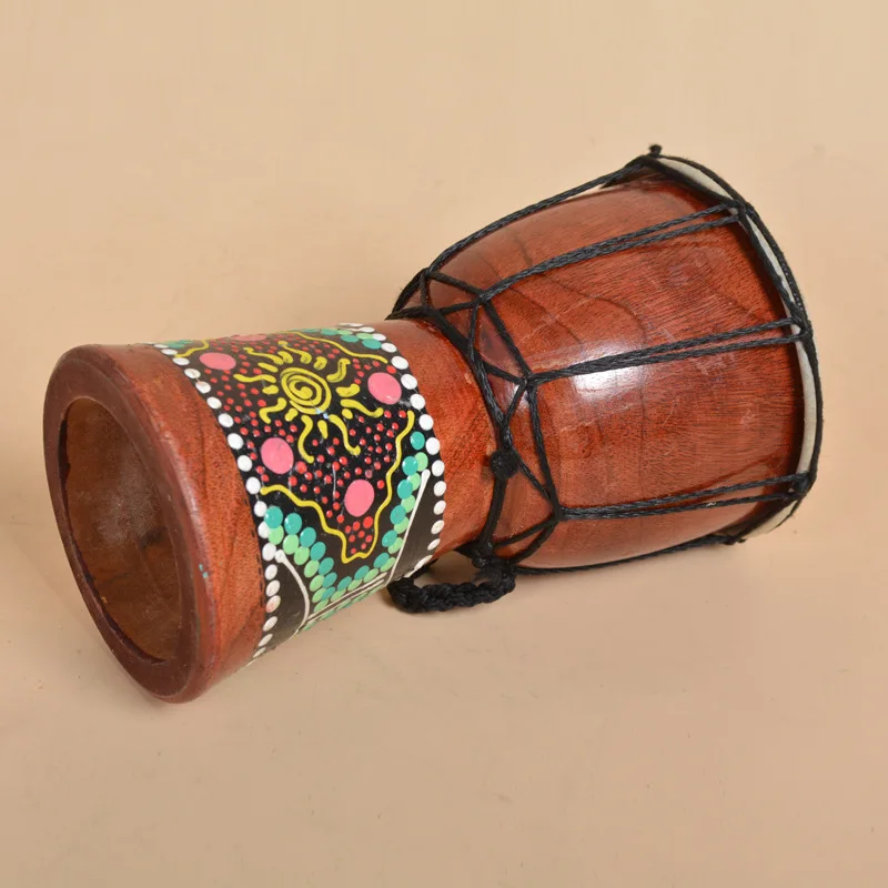 Африканский джембе 4 дюймов ударные ручной барабан для продажи деревянный Jambe/Doumbek барабанщик с узором