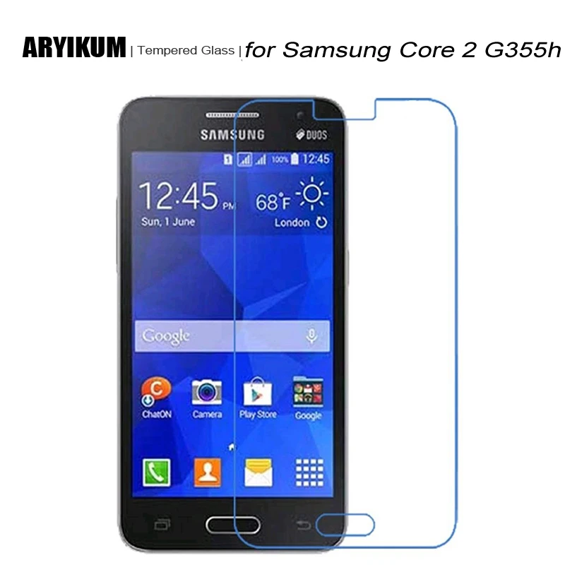 9H 2.5D Закаленное стекло для samsung Galaxy Core 2 duos g355h g355 sm-g355h Core2 ii Защитная пленка экрана |