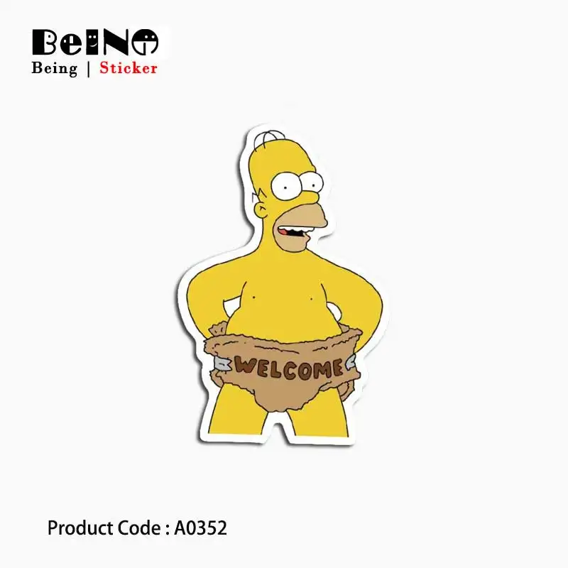 سمبسنز الكرتون أنيمي ملصق سيمبسون الأسرة للماء حقيبة DIY محمول غيتار الأمتعة سكيت لعبة جميلة ملصقات QY48