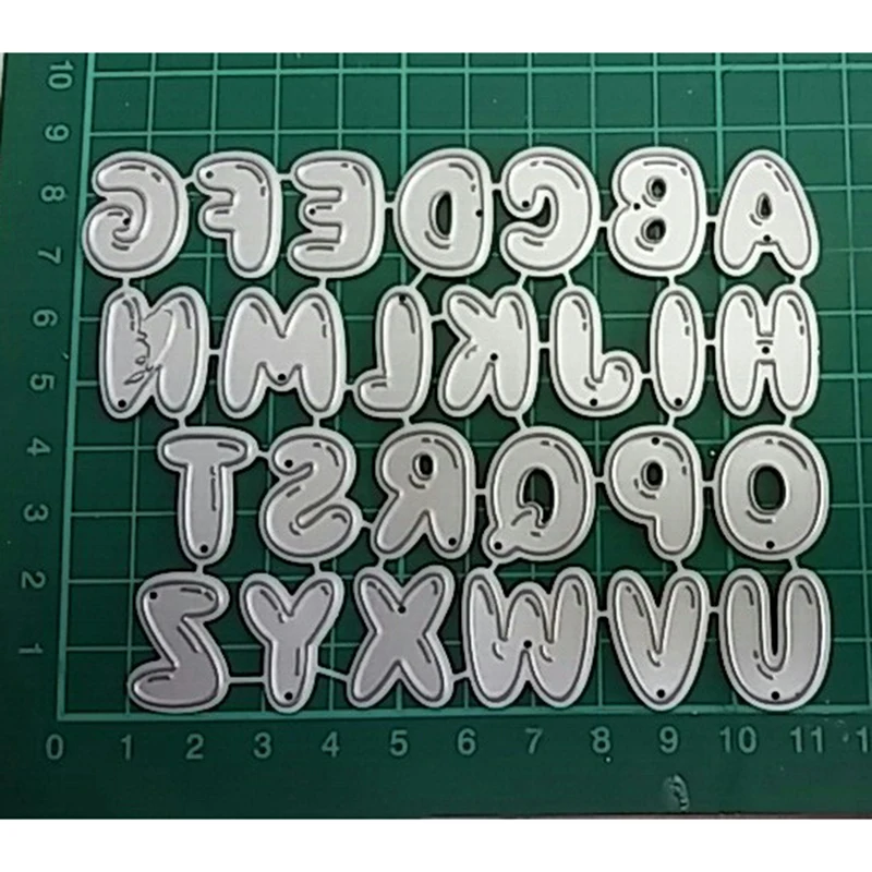 

Metal Cutting Dies A-Z Alphabets Border Crafts Embossing Stencils dies for Making Scrapbooking DIY Paper Photo Cards