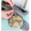 Etiqueta de equipaje de Gel de sílice con mapa del mundo, soporte de dirección de identificación, equipaje, etiqueta portátil, accesorios de viaje, 1 Uds. ► Foto 3/6