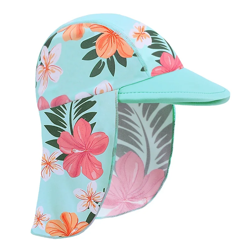 BAOHULU одежда для купания для маленьких девочек с цветочным рисунком; UV50+ боди для малышей; детский купальный костюм; цельный купальный костюм; купальный костюм для девочек - Цвет: O003 Cyan 6-18 Month