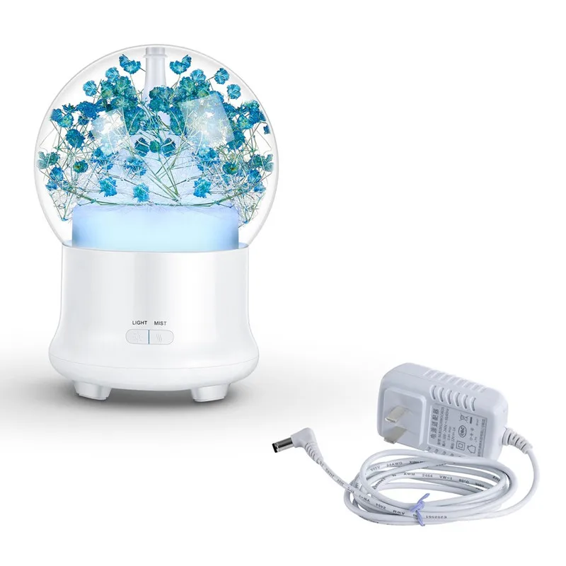 

10ml Mini Portable Air Humidifier Flower Colorful LED Ultrasonic Air Humidifier Home Office Oil Aroma Diffuser Fragrance Machine