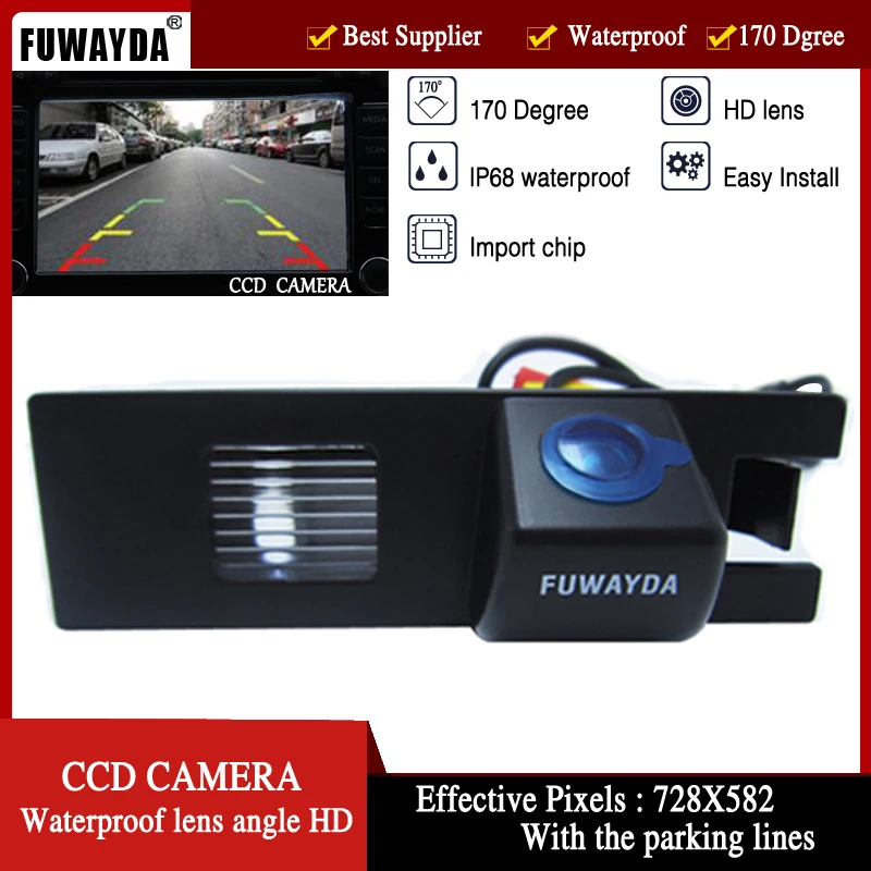 FUWAYDA REAR VIEW REVERSE WATERPROOF REFERENCE LINE NIGHT VISION font b CAMERA b font FOR OPEL