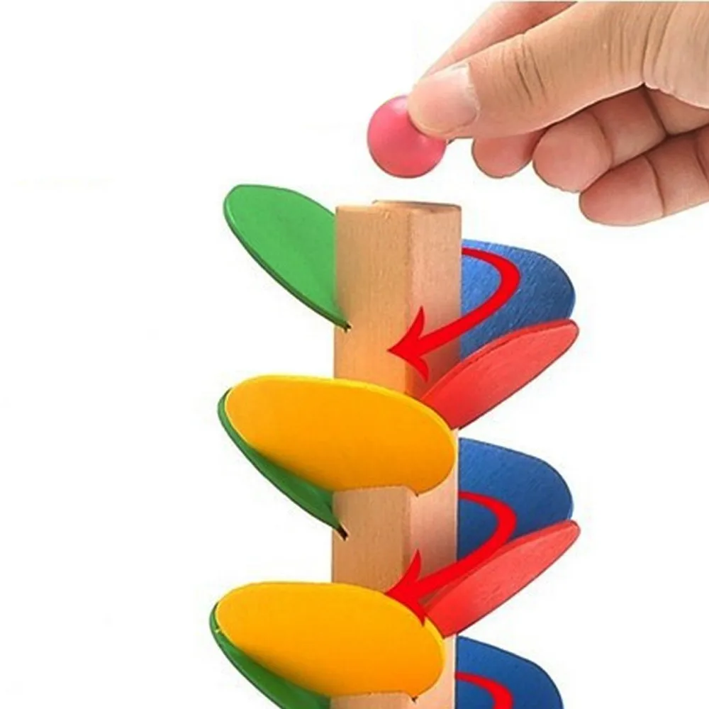 

2017 NEW Ball Run Track Game Toy Wooden DIY Mini Tree Baby Kids Educational Toy Blocks Toys For Children Intelligence Ability