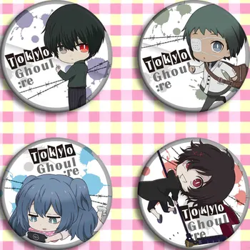 

Japan Anime Tokyo Ghoul :RE Cosplay Badge Cartoon Collection Backpacks Badges Bags Button Brooch Pins gift