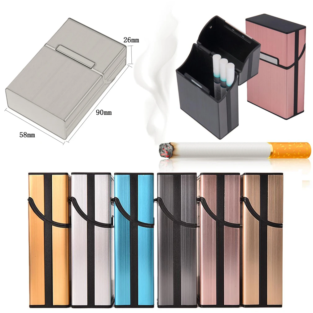 Новейший горячий светильник, чехол для сигарет, сигар, карманный контейнер, алюминиевый держатель для хранения табака