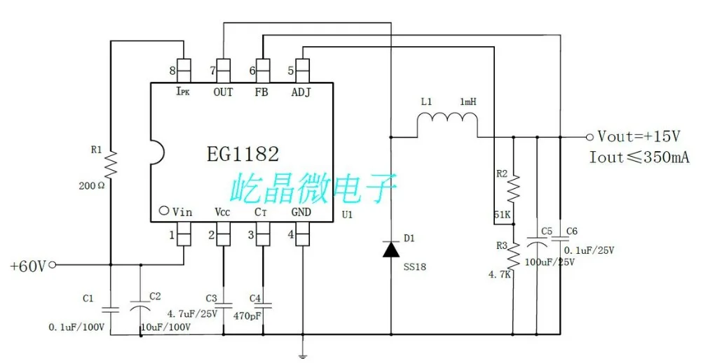 5 шт. понижающий импульсный источник питания EG1182/EG1181 DIP SOP IC|switch power|switching power