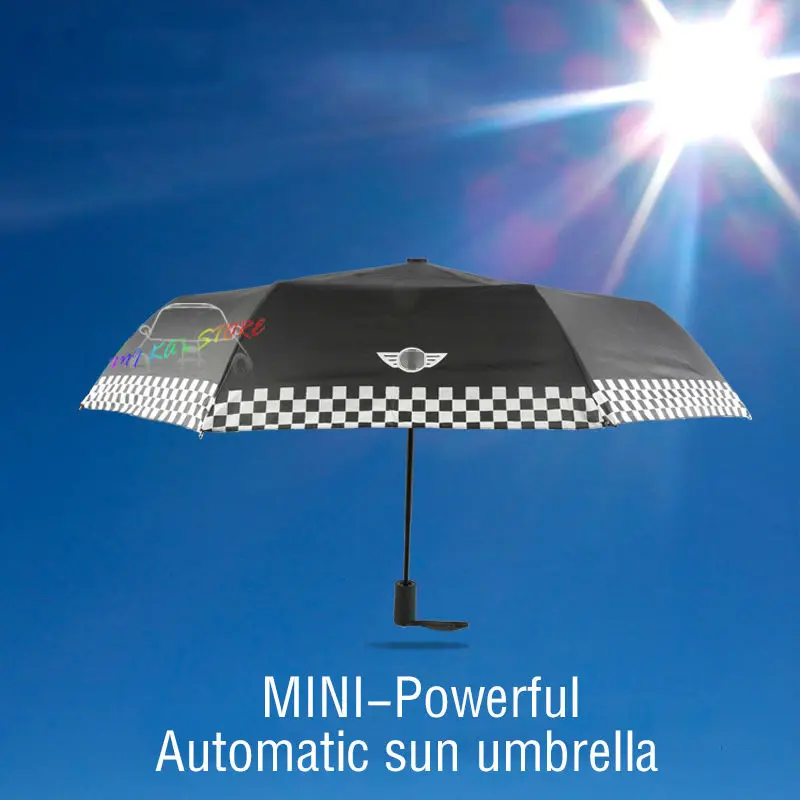 Fully automatic Folding Car logo rain umbrella For MINI Cooper S R50 R53 R56 R60 F55
