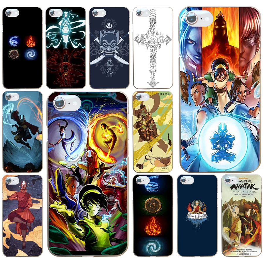 

36AD Avatar The Last Airbender Hard Transparent Cover Case for iphone 4 4s 5 5c 5s se 6 6s 8 plus 7 7 Plus X