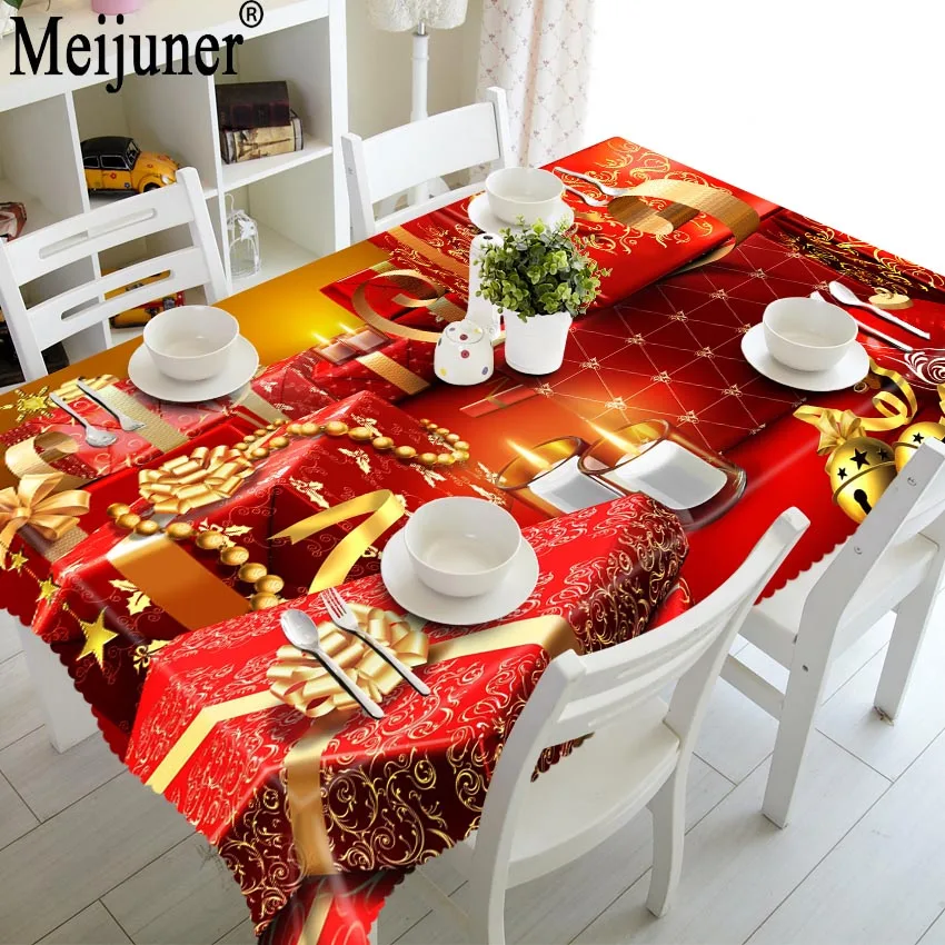 Personnalis-3D-linge-de-Table-Exquise-Cadeau-De-No-l-Mod-le-tanche-tissu-paissir-Rectangulaire (2) 