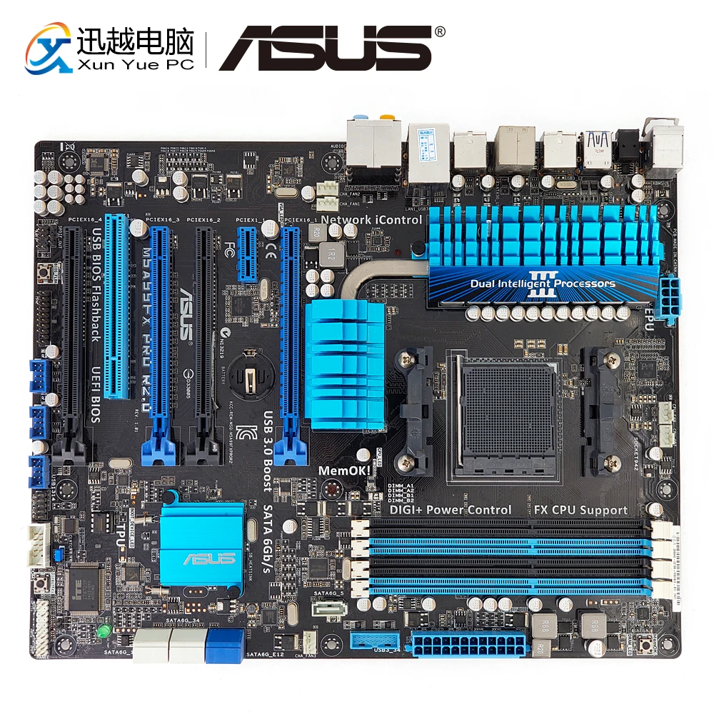 

Asus M5A99FX PRO R2.0 Desktop Motherboard 990FX Socket AM3+ DDR3 32G eSATA SATA3 USB3.0 ATX