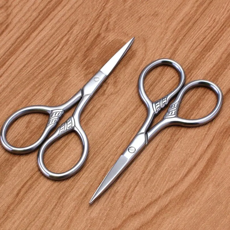 

1Pcs Stainless Steel Beard Trimmer Scissor Mini Size Shaving Shear Beard Trimmer Eyebrow Bang Cutting Scissor For Man