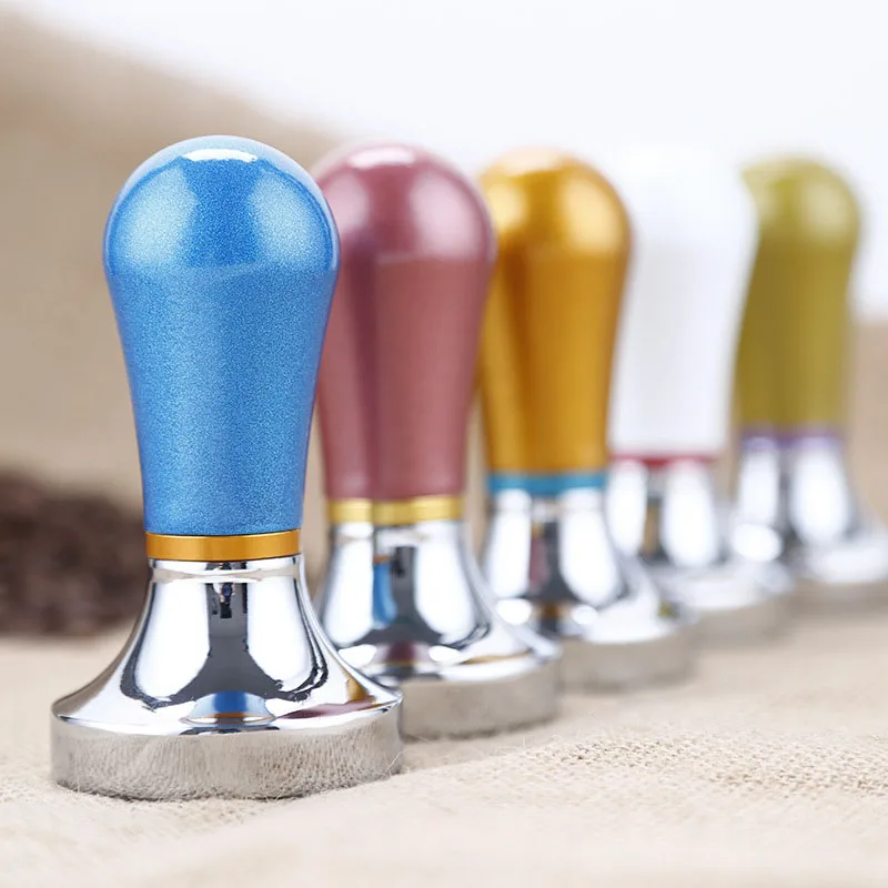 Stainless Steel Coffee Tamper Machine Espresso Press Flat Base 2016 New High Quality