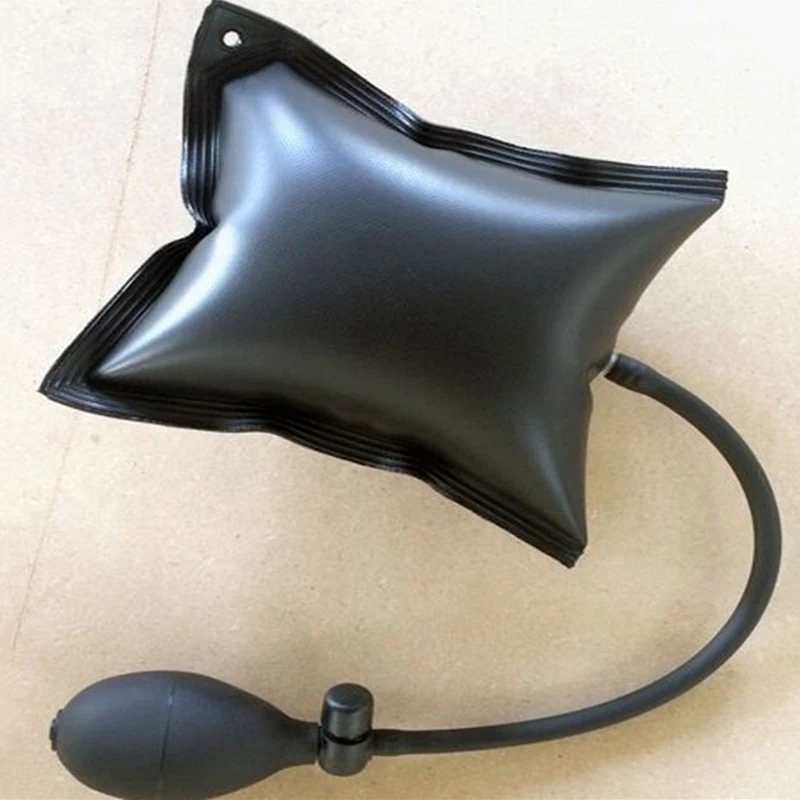 Black Car Window Door Pump Wedge Airbag Inflatable Open Entry Hand Repair Tool